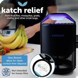 Katchy Duo Indoor 2 in 1 Insect Trap Scent Pod Fan Powered UV Blue Light NEW