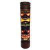 WorldBazzar Hand Carved Two Face Tiki Totem Pole Statue 28"