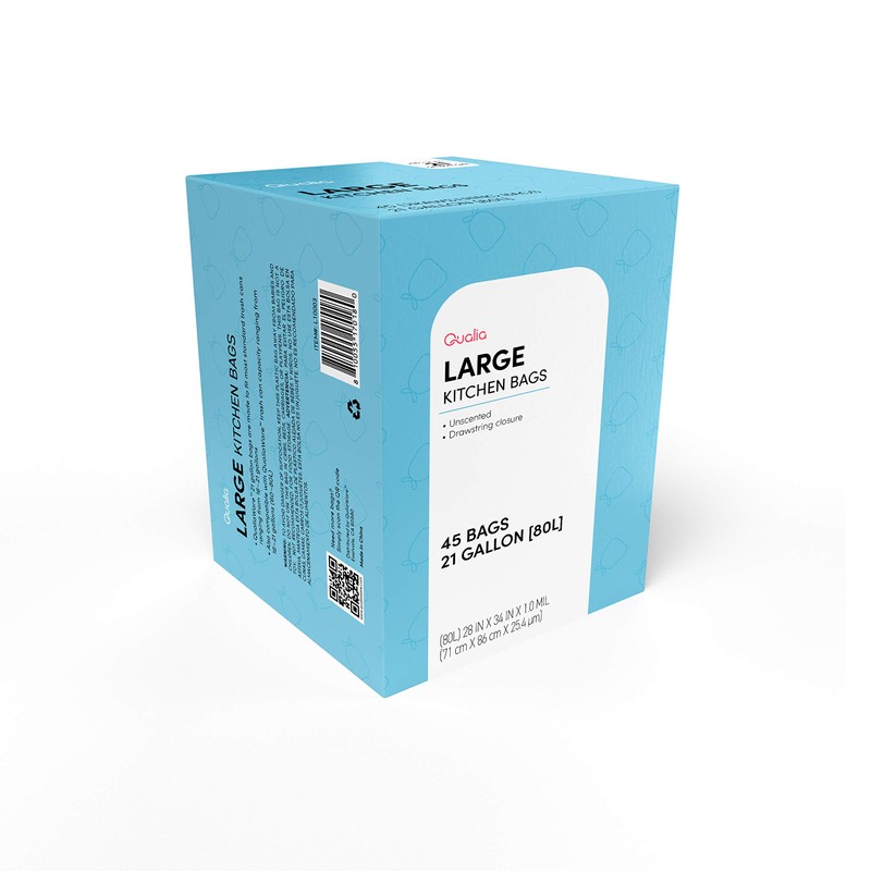 UNSCENTED 21 Gal / 80 Liter | Drawstring Closure Trash