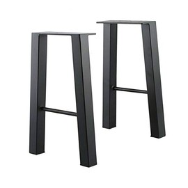 TC-HOMENY 18 inches Bench Table Legs Set of 2 Furniture Legs Bench Legs Industry Metal Coffee Table