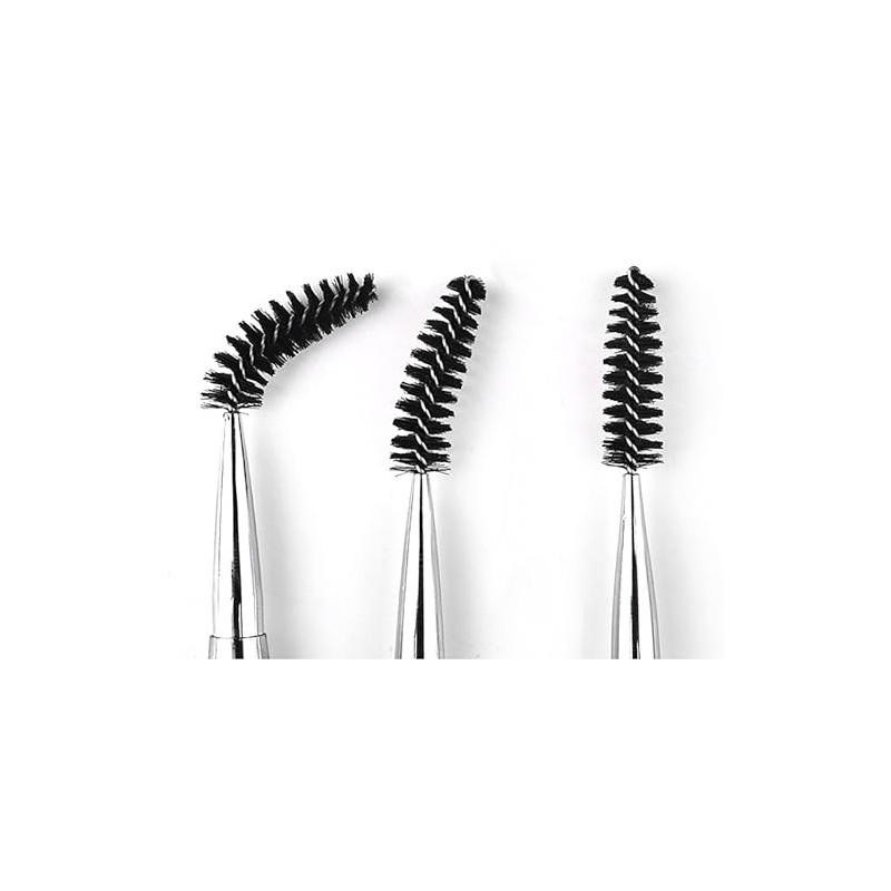 (Pink) - JOSALINAS 2PCS Mascara Brushes Eyebrow Eyelash Brushes Mascara