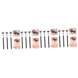 Baluue 4sets Eyelash Spoolie Mascara Brush Angled Eyelash Brush Lash Fan Applicator Makeup Collection 3pcs*4