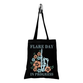 TSOTMO Flare Day Tote Bag Chronic Illness Gift Spoonie Awareness Gift Endometriosis Gifts for Women (Flare Day tote)