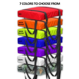 Bradley Type IV Boat Cushion USCG Approved Throwable Flotation Device; Coast Guard Approved Throw Preserver with Foam Cushion; throwable Boat seat Safety Device Red