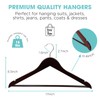 BUY IN WEB Wooden Hangers Pack of 20, Durable Solid