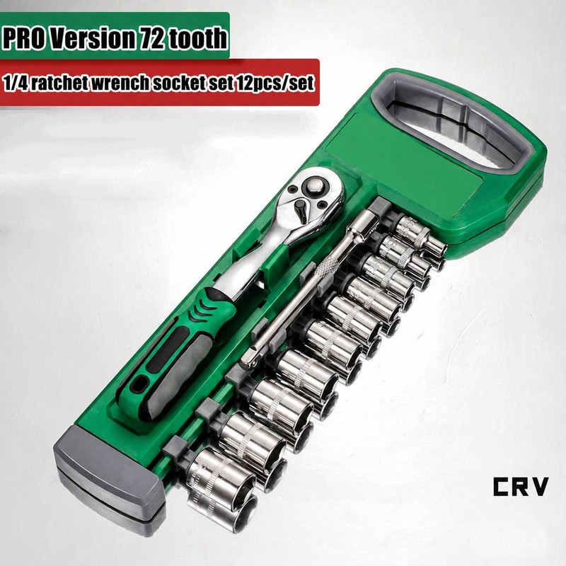 72-Tooth Ratchet Socket Set for Auto & Home Repair –