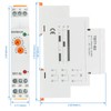 Baomain Multi-Function Time Relay, 16A Delay ON 2 SPDT, DIN