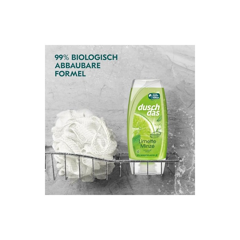 Duschdas Duschgel Limette Minze Duschbad mit Fresh-Energy-Duftformel sorgt fr einen