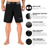 Elite Sports NEW ITEM Black Jack Series Fight Shorts,Gray,X-Large