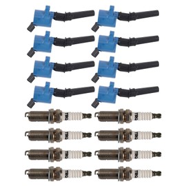 TRQ TRQ Ignition Kit Ignition Coil Spark Plugs Compatible with 97-16 Ford 98-11 Lincoln Mercury 11-12 VPG