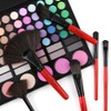 Juego de 32 brochas de maquillaje, color rojo, kit profesional