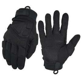 Seibertron - Guantes patentados S.O.L.A.G 2.0 - Guantes versátiles para actividades al aire última intervensión, incluyendo ciclismo, motocicleta y escalada, color negro, L
