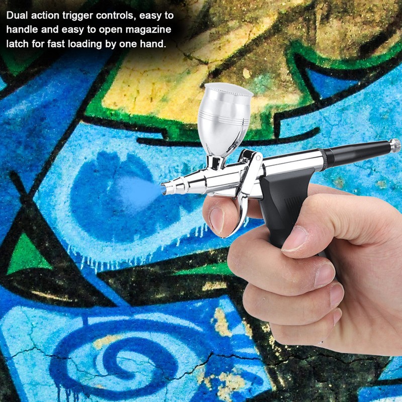 Spirit Air G-166A Gravity Feed Dual Action Airbrush Paint Spray