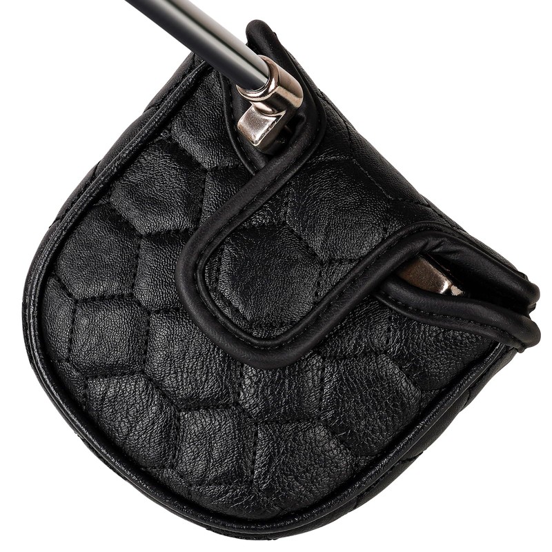 Golf Mallet Square Putter Cover Magnetic Heel-Shaft Headcovers Fits for