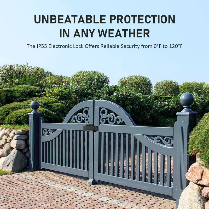 CO-Z Automatic Electric Gate Lock for Single Double Swing Gate
