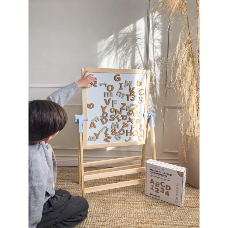 Gale Tots Magnetic Letters and Numbers -135 Pcs Alphabet Magnets