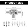 TV Aerial Splitter – 2-Way Coaxial Splitter (1 Female to