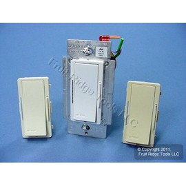 Leviton 000-VZX12-7LX Vizia Fluorescent Dimmer 1200VA-277VAC, White