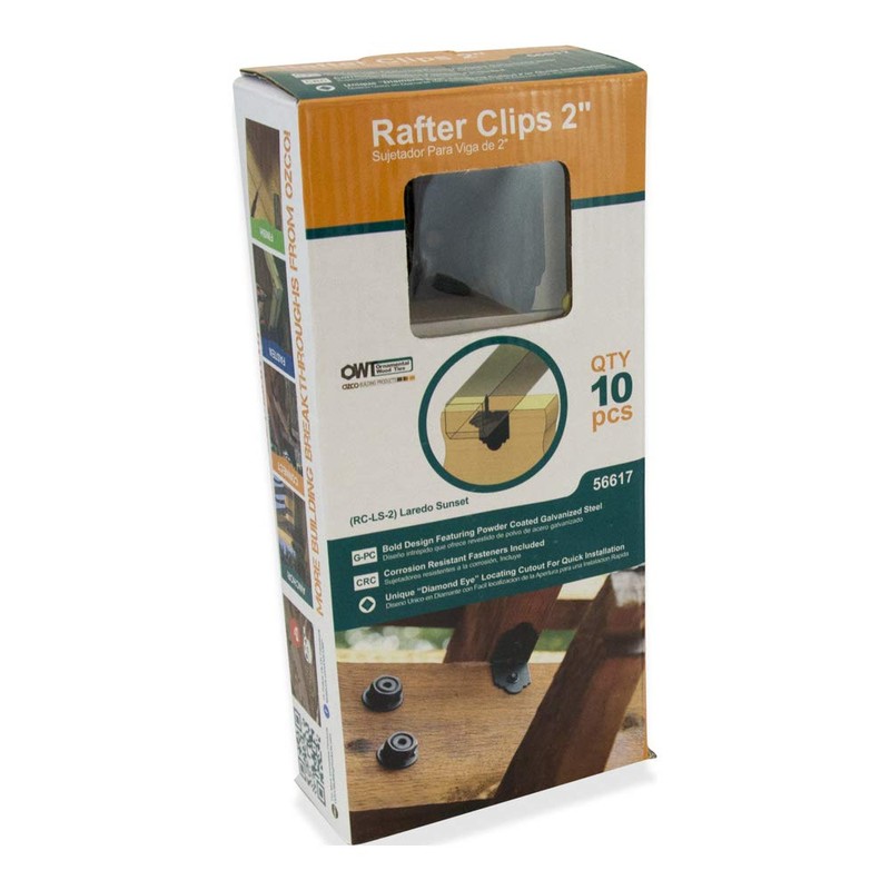 OZCO Laredo Sunset 2" Rafter Clips (10-PK)