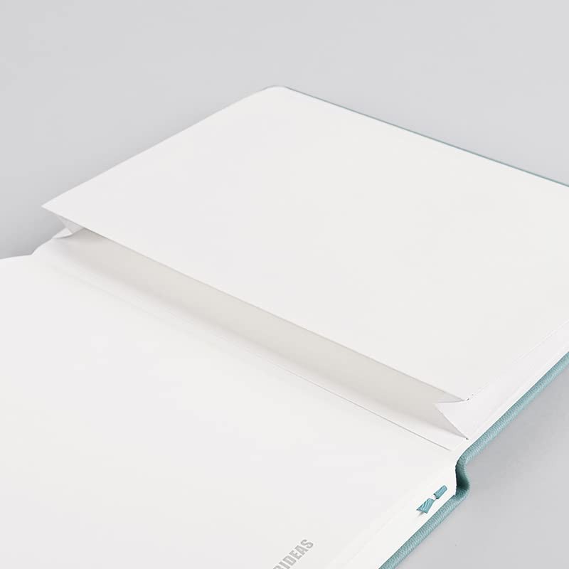 PAPERIDEAS Notebook A5 Hardcover (Squared, Olive Green)