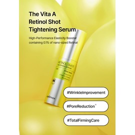 celimax The Vita A Retinol Shot Tightening Serum | with Pure Vitamin A Retinol, Peptide, Pore Minimizer, Wrinkles & Fine Lines, Firmer Skin, Anti-Aging, Skin Smoothing 30ml, Mothers Day Gift