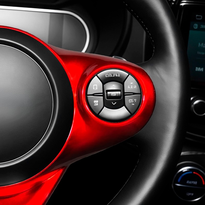 Steering Wheel Trim Cover Compatible with Kia Soul 2020-2026 Accessories