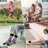 Chalier Cozy 6 Pairs Women's Bamboo Socks Non Binding Top,