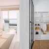 HIEMEY Dummy Door Knob Interior, Polished Chrome Door Handle Modern