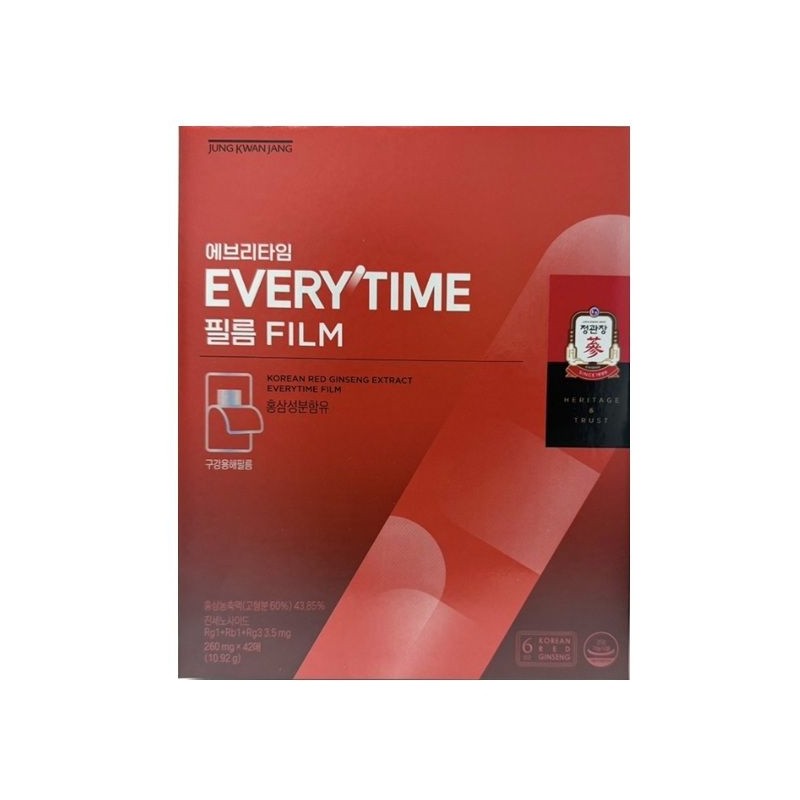 Jeonggwanjang Red Ginseng Extract Everytime Film (42 sheets) 1 sheet