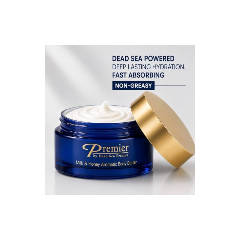 Premier Dead Sea Aromatic Body Butter- Milk and Honey, 175ml