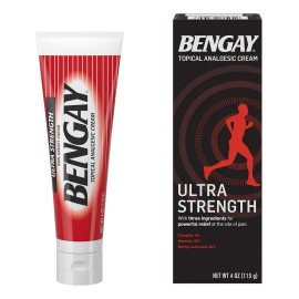 Bengay Crema Tópica Ultra Fuerte 4 Oz Para Alivio Del Dolor