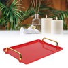 Decorative Tray Elegant Exquisite Texture Ergonomic Serving Tray with Handles