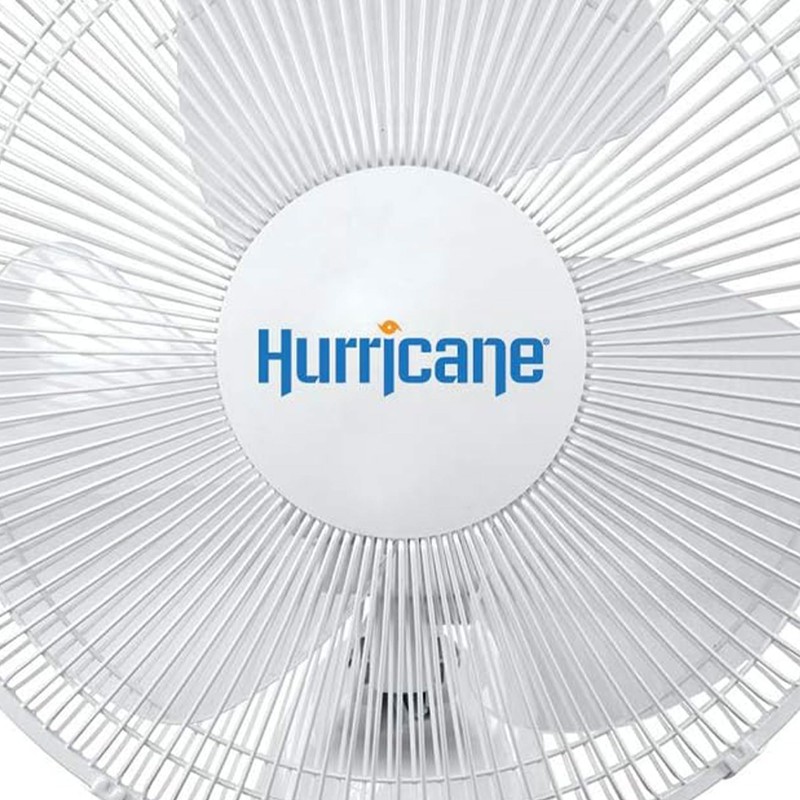 Hurricane 2-Pack Supreme 16-Inch Oscillating Wall Mount Fan, White –