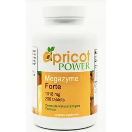 Apricot Power Megazyme Forte Pacreatic Enzymes - 1018 mg 200 tablets