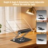 HAUTOCO Adjustable Acrylic Book Stand for Reading, 360° Rotating Base,