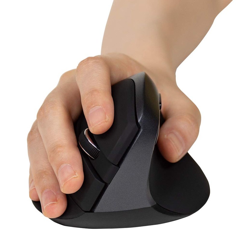 Nakabayashi Z0509 Digio2 Ergonomic Mouse, Wireless, Silent, 5 Buttons, BlueLED,