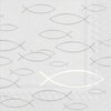 20 Napkins for Communion Christening Confirmation Fish Silver
