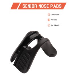 Bwake 1 Pair Standard Fit Replacement Nose Pads for Oakley M2 Frame OO9212/M2 Frame XL OO9343 /M2 Frame Asian Fit - Black