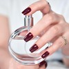 Uñas postizas de color rojo burdeos para prensar - Uñas