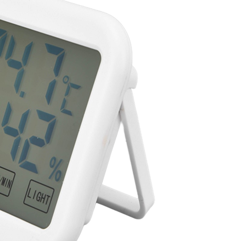 Digital Thermometer Smart Touch Settings Alarm Clock Function Temperature Humidity