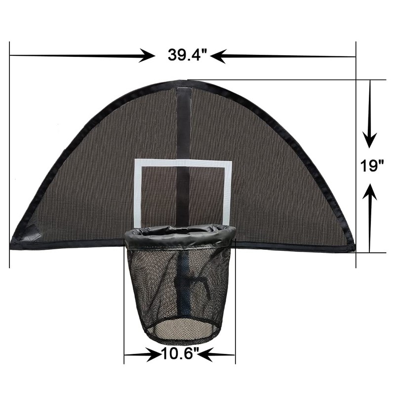 Trampoline Basketball Hoop, Lightweight Universal Board with 2 Pcs Mini