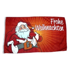 Flag Merry Christmas Santa Claus Red 90 x 150 cm