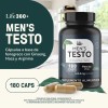 Life360+ Men's Testo 180 Cápsulas Fenogreco Maca L-arginina