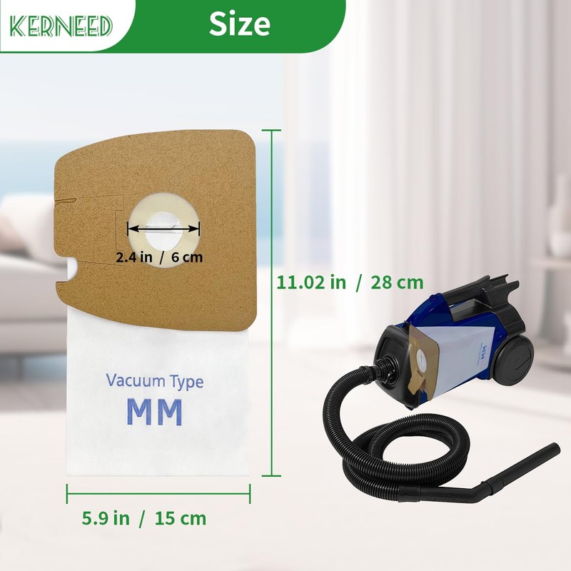 10 Pack MM Vacuum Bags for Sanitaire S3680 & SC3680