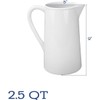 BIA Cordon Bleu Everyday Porcelain Straight-Sided Pitcher 2.5 qt., White