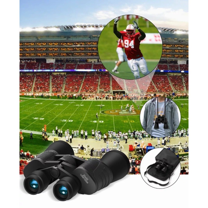 Lostrain 20x50 Hd Binoculares Profesional Bak4 Prisma Fmc Lente