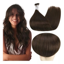 Full Shine Extensiones Cabello Natural 40gr 16in 50pz Marrón Oscuro