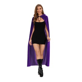 Raven Cape,Red Cape,Red Riding Hood Cape,Red Cape for Women,Purple Cape with Hood Raven Costume,Raven Cosplay Red Cape with Hood,Black Cape Women,Raven Cloak,Black Hooded Cape Velvet Cape Purple M