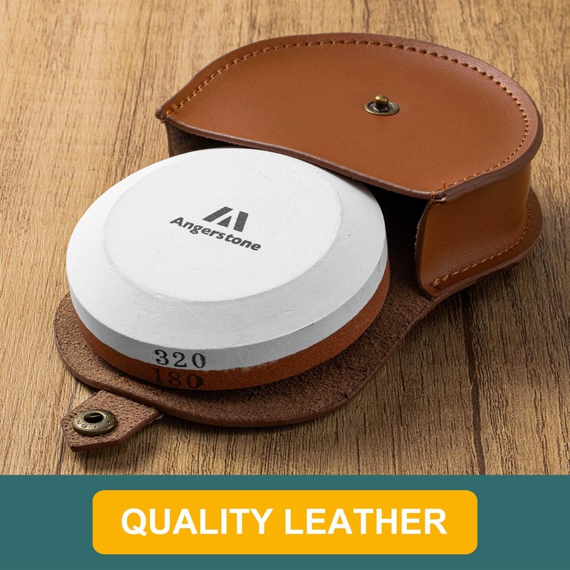 Angerstone Axe Sharpener - Multipurpose Axe/Hatchet Sharpening Stone - Whetstone