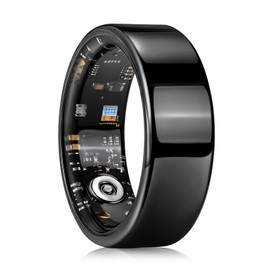 King Will 8mm Men's Black Rings, Polished Surface, Waterproof Wedding Band, Hypoallergenic Comfort Fit Size 11